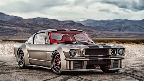 Download Wallpaper 1366x768 Muscle Car Front Ford Mustang Tablet