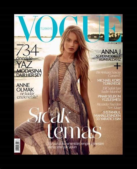 Vogue Turkey June 2011 Cover Anna Jagodzinska By Mariano Vivanco Fashion Gone Rogue
