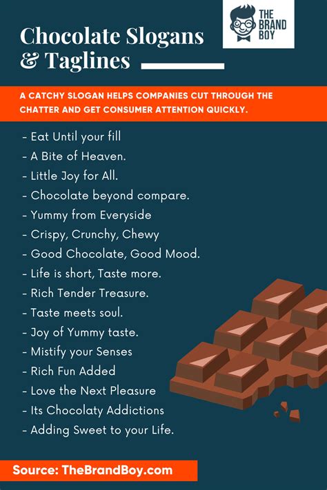 665 Yummy Chocolate Slogans Phrases And Taglines Chocolate Slogans
