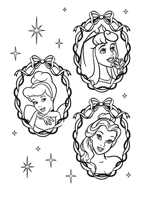 Coloring Pictures Of All The Disney Princesses