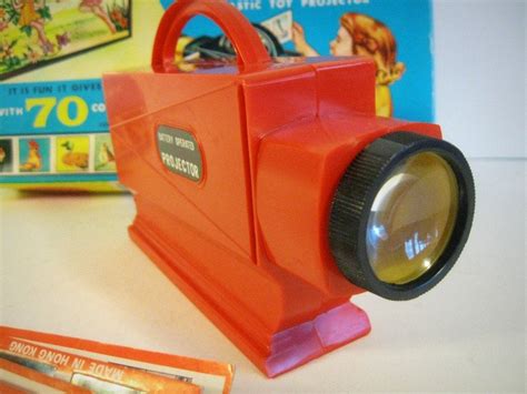 Vintage Toy Projector With Slides Battery Operated Fortuna