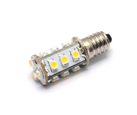 Acdc 12v 24v 18w 15x 3528 Cluster Led Light Bulb E10 Mini Screw Fitt