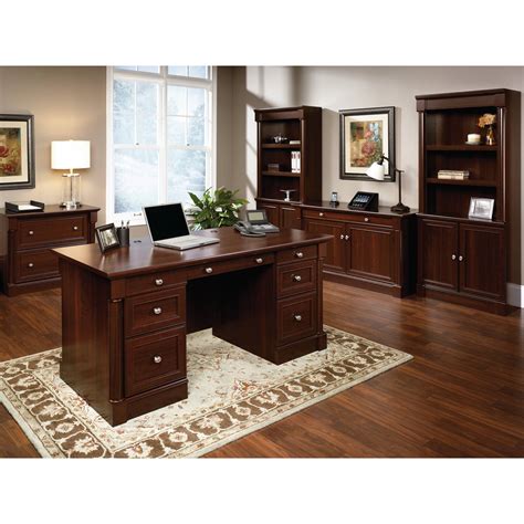 Dark cherry bedroom furniture sets with palladia high boy tv stand, sauder. Sauder Palladia Office Furniture Collection - Walmart.com