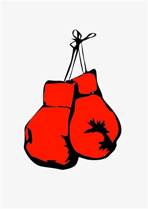 Red Boxing Gloves Clipart Hd Png A Pair Of Red Boxing Gloves Cartoon