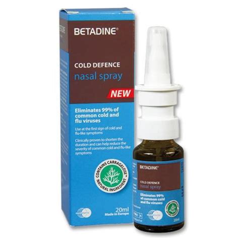 It does not contain any active drug or medicine. BETADINE ADULT COLD DEFENCE NASAL SPRAY 20ML | Shopee Malaysia