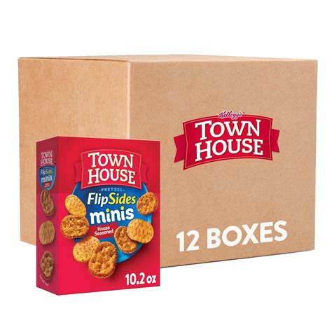 Town House FlipSides Minis Oven Baked Crackers12 Boxes - STOCK UP SALE