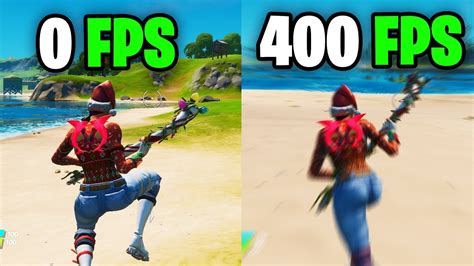 What It Feels Like To Play In 400 Fps Fortnite Frame Rate Comparison