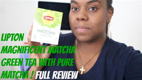 Lipton Magnificent Matcha Green Tea Full Review Youtube