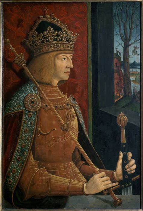 Kaiser Maximilian I Mit Krone Zepter Und Schwert