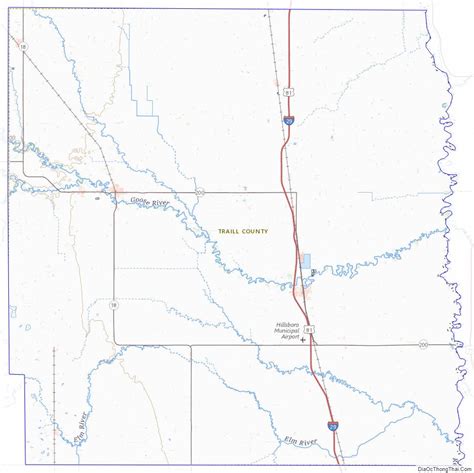 Map Of Traill County North Dakota