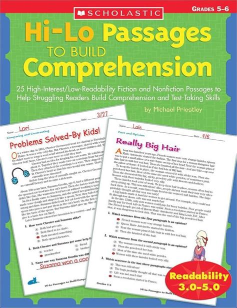 Hi Lo Passages To Build Comprehension Grades 56 By Michael Priestley