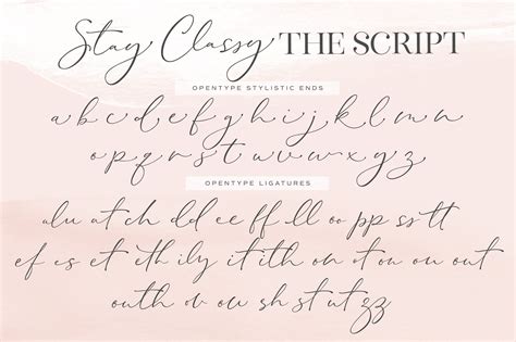 The Stay Classy Font Duo | Classy fonts, Stay classy, Lettering