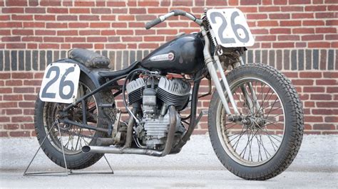 1948 Harley Davidson Flat Track Racer Vintage Race Motorcycle Youtube