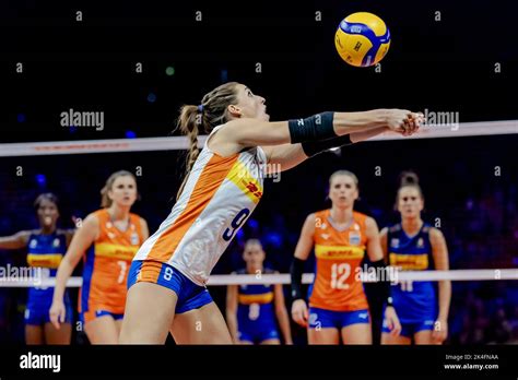 Arnhem Myrthe Schoot Of The Netherlands In Action Against Italy During The Volleyball World