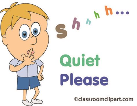People Quiet Please 05 Classroom Clipart Clip Art Library Posters