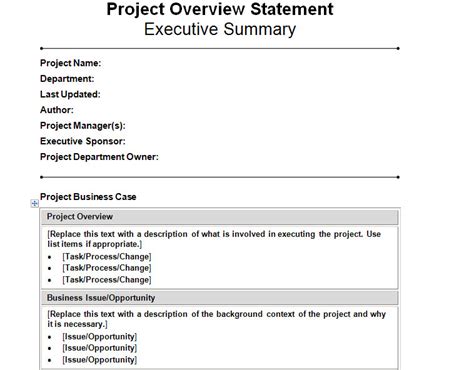 Free Project Management Statement Of Work