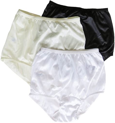 Carole Brand Womens Classic Nylon Panties Full Cut Assorted Size