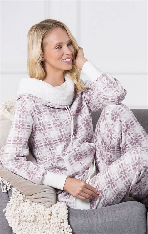 Chalet Shearling Rollneck Pajamas In Womens Fleece Pajamas Pajamas