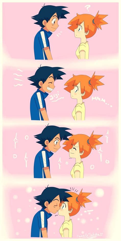 Pokeshipping Sweet Kiss Pokemon Ash And Misty Ash And Misty Pokemon