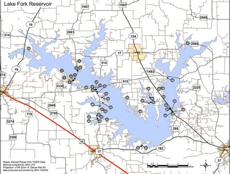 Map Of Texas Lakes And Reservoirs And Travel Information Download