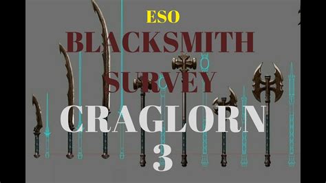 ESO BLACKSMITH SURVEY CRAGLORN 3 YouTube