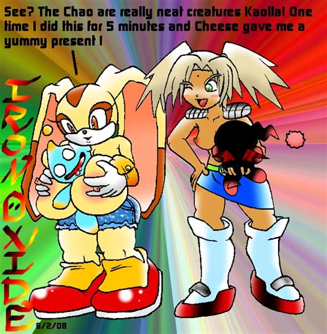 Rule 34 Chao Sonic Cheese The Chao Cream The Rabbit Crossover Dark