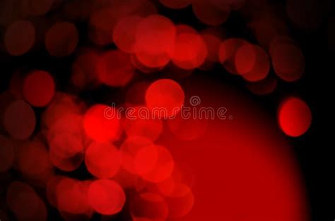 Abstract Bokeh Red And Burgundy Color Circular Background Christmas