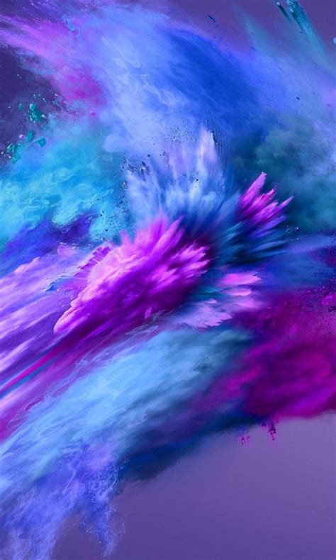 Blue Pink Color Powder Spray 4k Hd Abstract Wallpapers