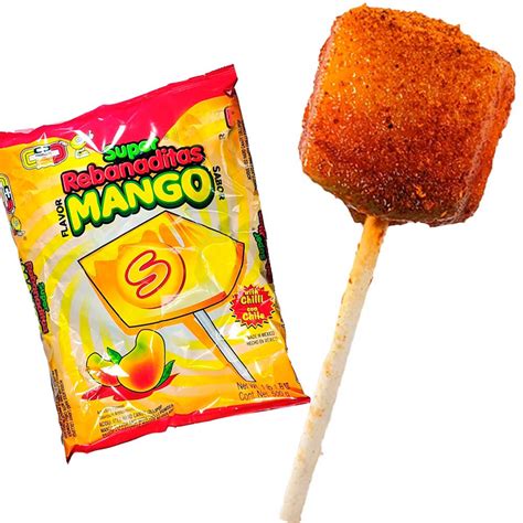 Candy Pop Super Rebanaditas Mango 20 Pieces Pack Count My Mexican Candy