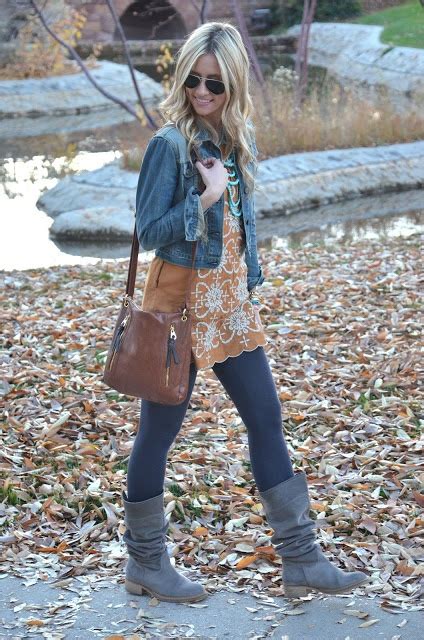 38 stylish fall outfits with boots and tights
