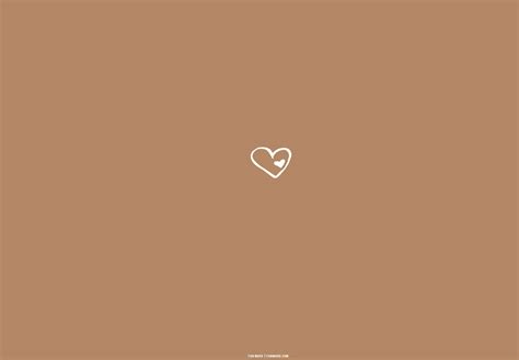 25 Brown Aesthetic Wallpaper For Laptop Heart On Heart 1 Fab Mood