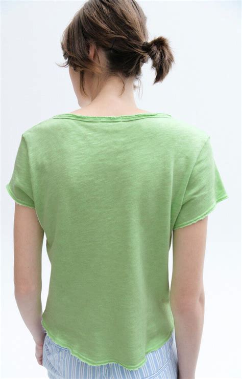 Womens T Shirt Sonoma Vintage Granny 14 Short Sleeve Green E23