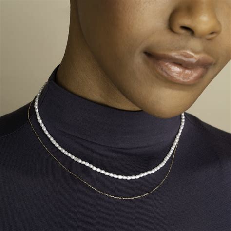 Mejuri Tiny Pearl Necklace Pearl Jewelry POPSUGAR Fashion Photo 6