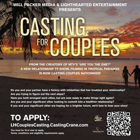 Casting Couples For Will Packer Relationship Show Auditions Free