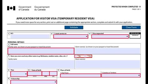 How To Complete Imm 5257 Canada Visitor Visa Application Form