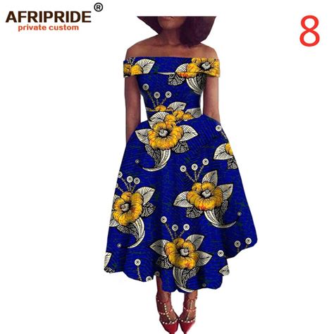 New Fabric Pattern African Style Dress For Women Traditional African Clothing Strapless Dress
