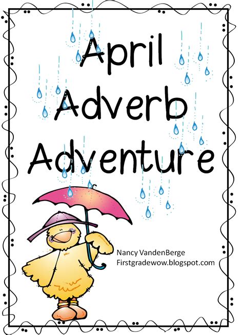 April Adverb Adventure First Grade Wow Bloglovin