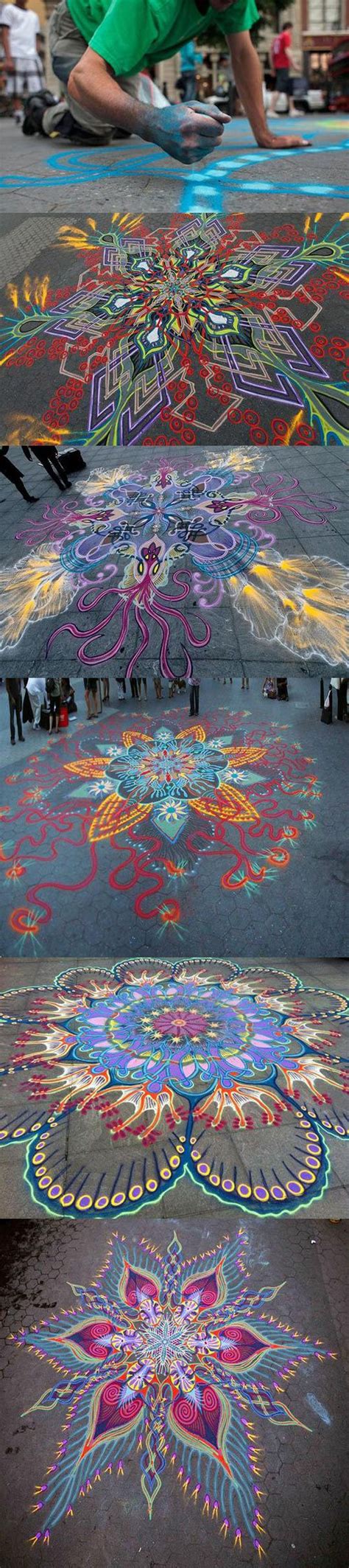 Beautiful Sand Paintings Created By Hand 3d Street Art Street Art