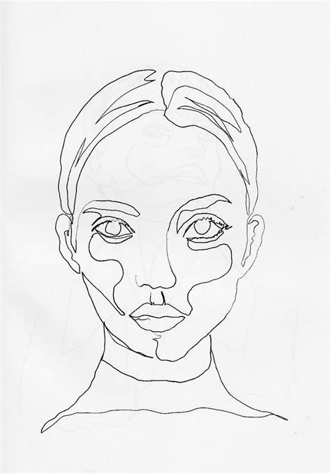 Find & download free graphic resources for face line art. follow me @cushite continuous line drawing … | Drawings ...