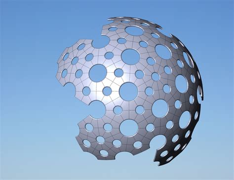 Partial Geodesic Sphere Based On A Pentakis Snub Dodecahedron