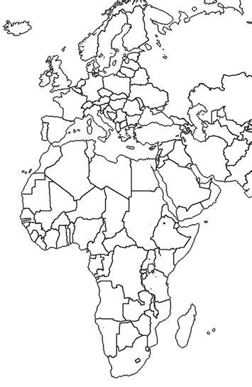 Professor Mário Márcio De Quadros Europa E África Mapa Mudo