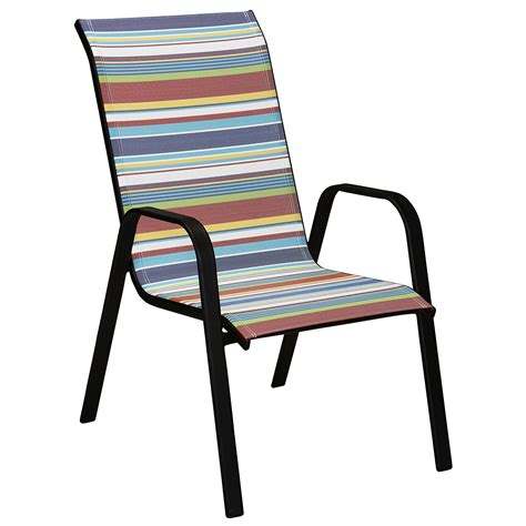 These stack chairs are a cinch to set up, making them a smart choice for church events and office yaheetech metal dining chairs indoor/outdoor stackable side chairs coffee chair distressed white. Essential Garden Bartlett Assorted Stack Chair- Striped ...