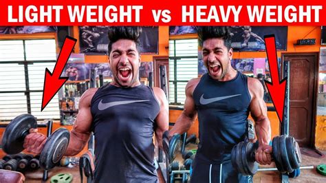 Light Vs Heavy Weight For Fat Loss Muscle Gain Bodybuilding Tips