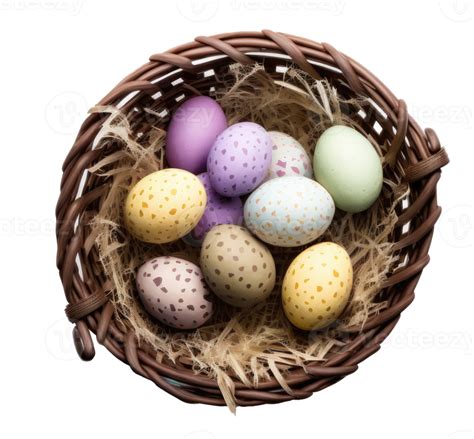 Cute Easter Eggs Isolated 22918440 Png