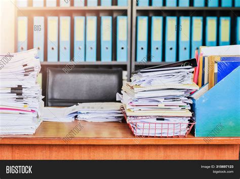 Heap Paperwork Stack Image And Photo Free Trial Bigstock