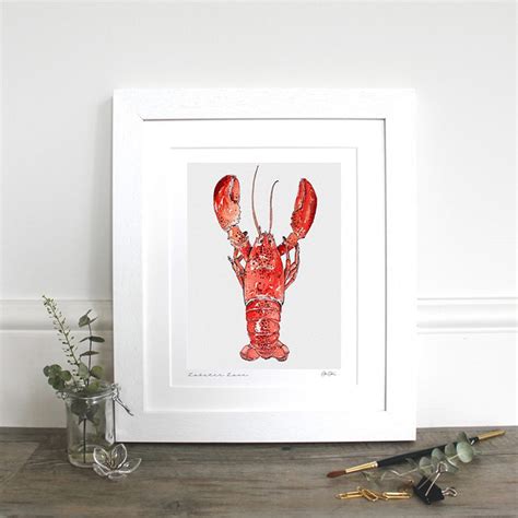 Seaside Lobster Fine Art Print Interior Flair