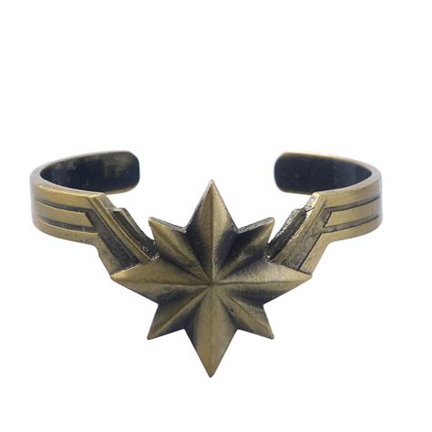 Captain Marvel Novelty Cuff Bracelet Movie Comic Series With T Box