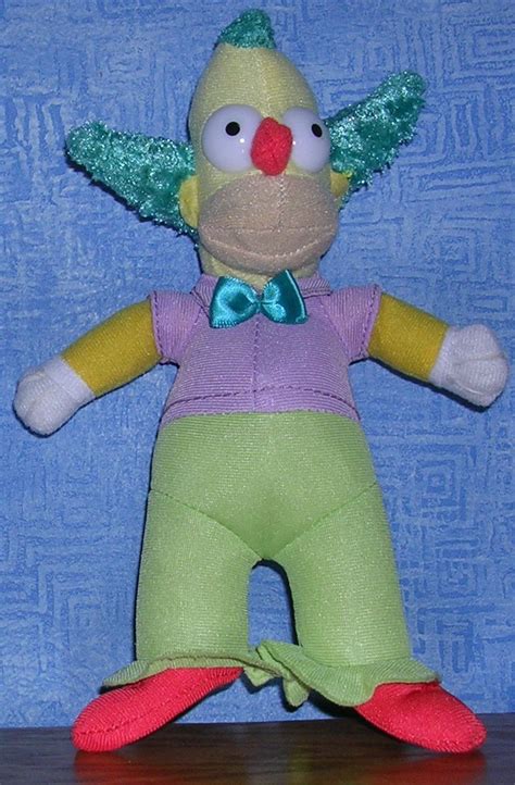 The Simpsons Krusty The Clown Plush Stuffed By Toy Factory 8 2014