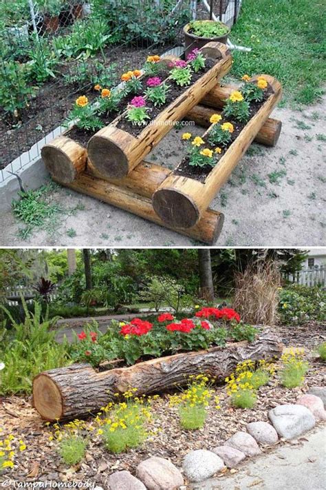 Most Amazing Diy Tree Log Ideas For Your Garden Genmice