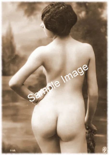 VINTAGE S Erotic Female Nude Sepia Retro Art PHOTO REPRINT A A A Size PicClick UK